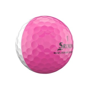 Srixon, piłki golfowe Q-STAR TOUR DIVIDE6, kolory biało-różowe, 12 szt