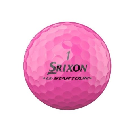 Srixon, piłki golfowe Q-STAR TOUR DIVIDE6, kolory biało-różowe, 12 szt