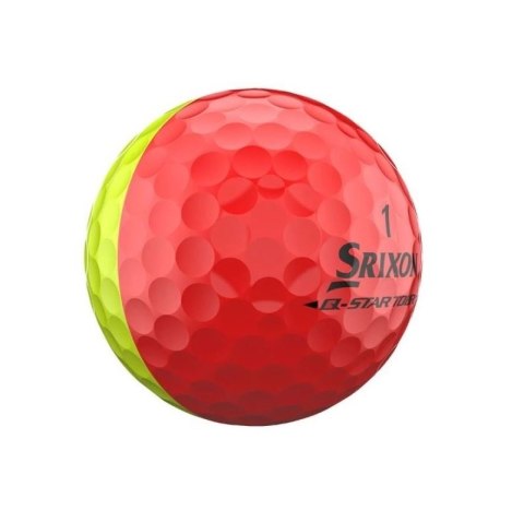 Srixon, piłki golfowe Q-STAR TOUR DIVIDE6, kolory zółto-czerwone, 12 szt