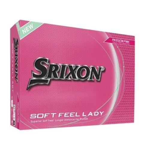 Srixon, piłki golfowe Soft Feel Lady, kolor różowy, 12 szt.
