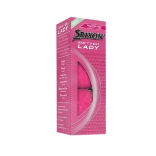 Srixon, piłki golfowe Soft Feel Lady, kolor różowy, 12 szt.