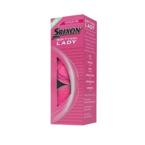 Srixon, piłki golfowe Soft Feel Lady, kolor różowy, 12 szt.