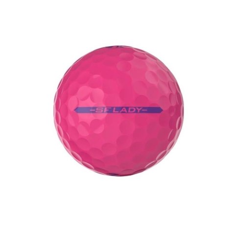 Srixon, piłki golfowe Soft Feel Lady, kolor różowy, 3 szt.