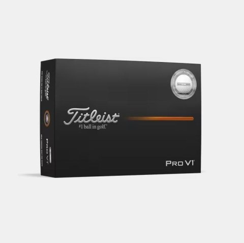 Titleist, piłki golfowe TITLEIST PRO V1, AIM, Enhanced Align (białe, 12 szt.)