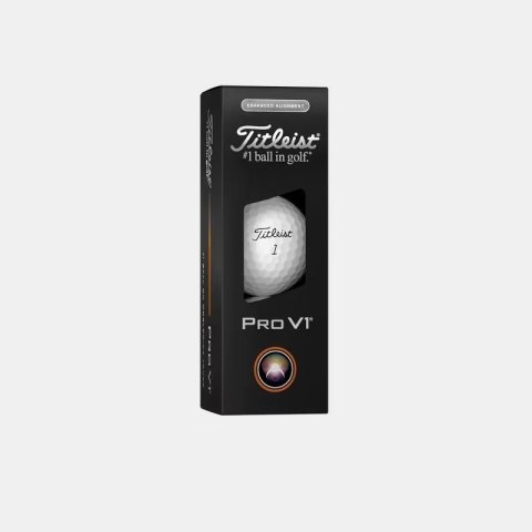 Titleist, piłki golfowe TITLEIST PRO V1, AIM, Enhanced Align (białe, 3 szt.)