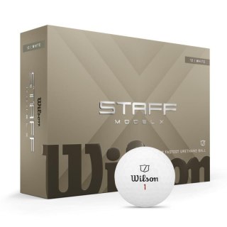 Wilson, piłki golfowe Staff Model X, 2026, kolor biały, 12 sztuk