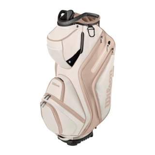 Wilson, torba golfowa Aurora (damska typ cartbag na wózek) bezowo-biała