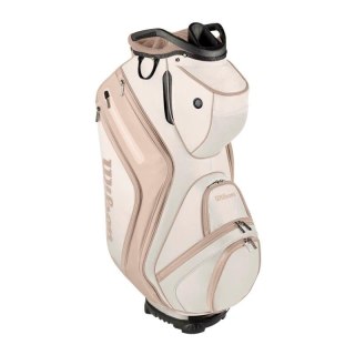 Wilson, torba golfowa Aurora (damska typ cartbag na wózek) bezowo-biała