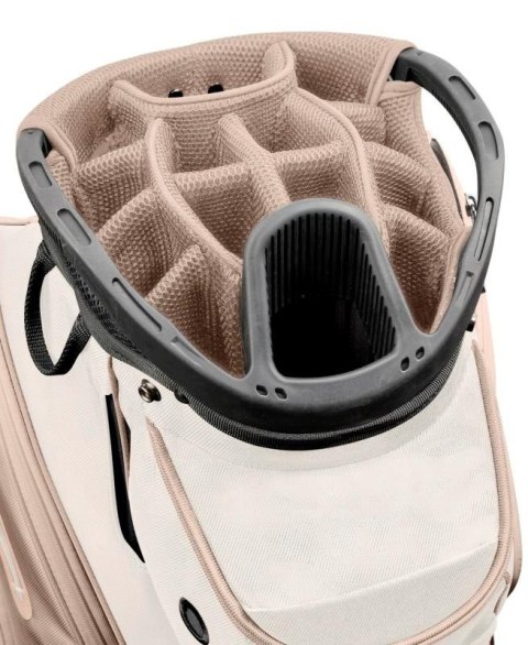 Wilson, torba golfowa Aurora (damska typ cartbag na wózek) bezowo-biała
