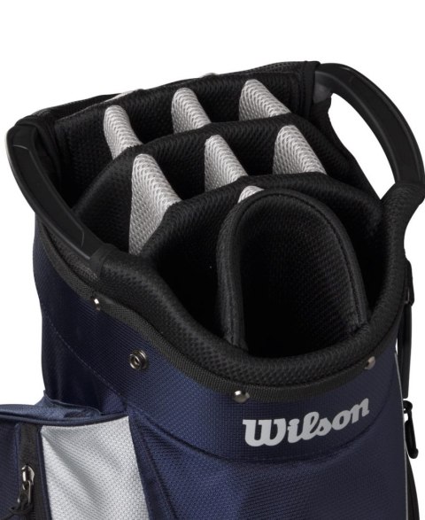 Wilson, torba golfowa Feather (typ cartbag na wózek) granatowo-srebrna