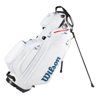 Wilson, torba golfowa TALUS 5, standbag do noszenia, biało-czerwono-niebieska