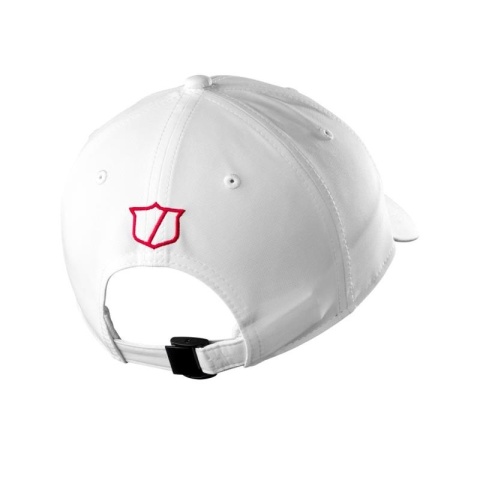 Wilson, czapka golfowa Pro Tour No Logo, kolor biały z czerwonym logo