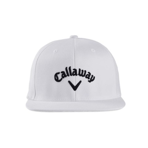 Callaway, czapka golfowa FLAT BILL (biała), płaski daszek