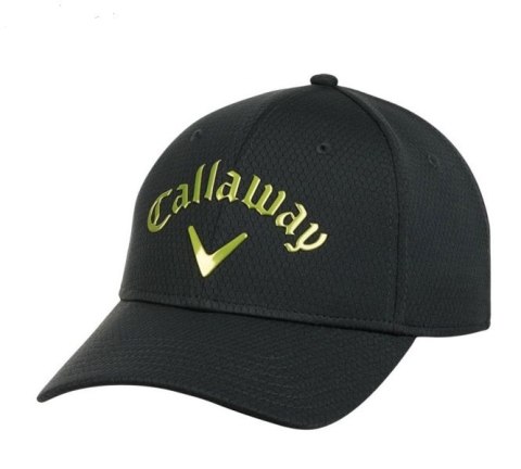 Callaway, czapka golfowa Liquid Metal (czarno-złota)