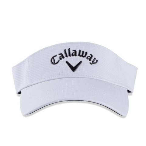 Callaway, daszek przeciwsłoneczny Golf z 3D logo, liquid metal (biało-czarny)