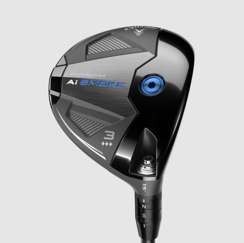 Callaway, kij golfowy fairway wood PARADYM Ai SMOKE Triple Diamond FW3 (15 stopni, szaft Denali 80, Stiff)