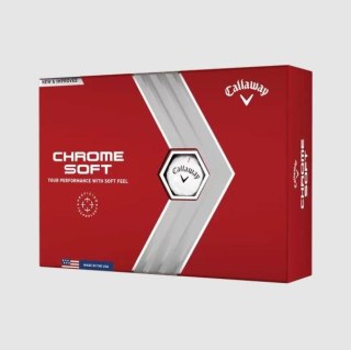 CALLAWAY, piłki golfowe CALLAWAY CHROME SOFT 2022 (białe, 12 szt.)