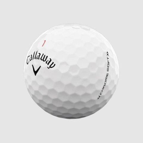 CALLAWAY, piłki golfowe CALLAWAY CHROME SOFT 2022 (białe, 12 szt.)