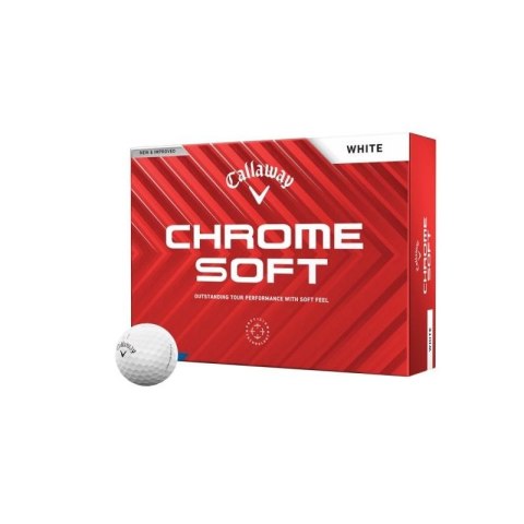 CALLAWAY, piłki golfowe CHROME SOFT 2024 (białe, 12 szt.)