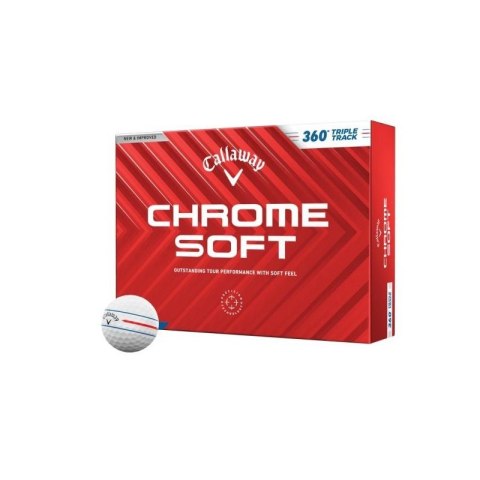 Callaway, piłki golfowe CHROME SOFT 2024 (białe, 360 TripleTrack, 12 szt.)