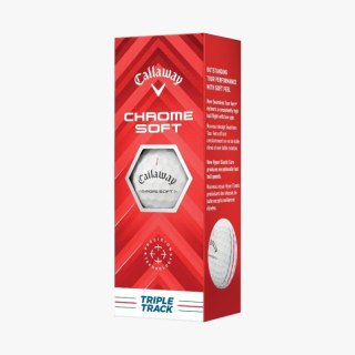 Callaway, piłki golfowe CHROME SOFT 2024 (białe, TripleTrack, 3 szt)