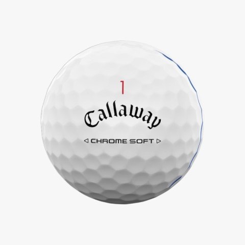 Callaway, piłki golfowe CHROME SOFT 2024 (białe, TripleTrack, 3 szt)