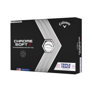 Callaway, piłki golfowe CHROME SOFT X Triple Track, 22 (białe, 12 szt.)