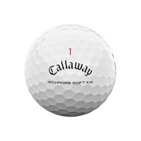 Callaway, piłki golfowe CHROME SOFT X Triple Track, 22 (białe, 12 szt.)