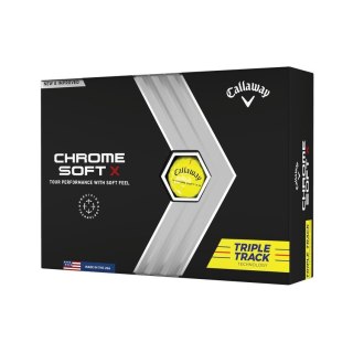 Callaway, piłki golfowe CHROME SOFT X Triple Track, 22 (żółte, 12 szt.)