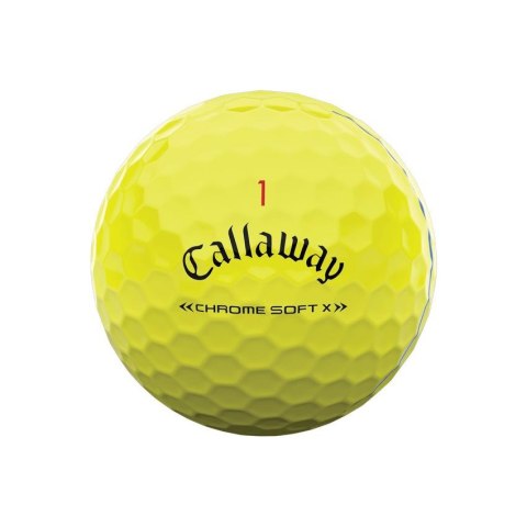 Callaway, piłki golfowe CHROME SOFT X Triple Track, 22 (żółte, 12 szt.)