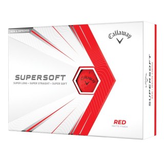 Callaway, piłki golfowe SUPERSOFT 2023 (czerwony mat, 12 szt.)