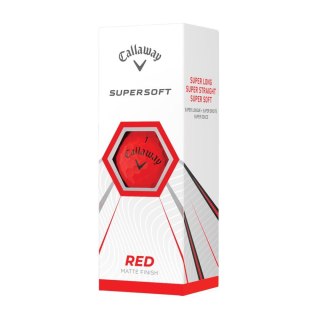 Callaway, piłki golfowe SUPERSOFT 2023 (czerwony mat, 12 szt.)