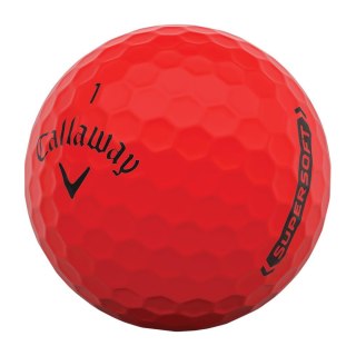 Callaway, piłki golfowe SUPERSOFT 2023 (czerwony mat, 3 szt.)