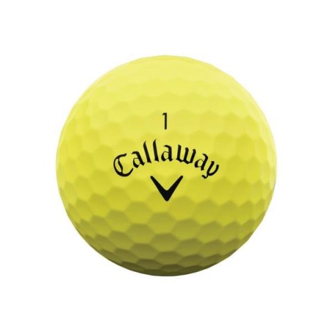 Callaway, piłki golfowe SUPERSOFT 2023 (jaskrawo żółte, 3 szt)