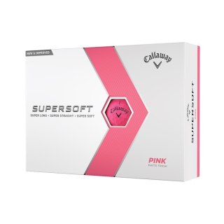 Callaway, piłki golfowe SUPERSOFT 2023 (różowy mat, 12 szt.)