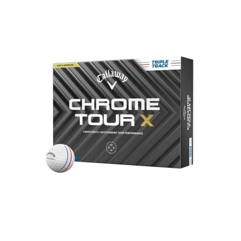 Callaway, piłki golfowe Chrome Tour X Triple Track (białe, 12 szt.)