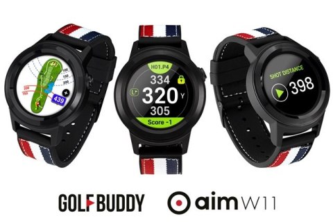 GOLFBUDDY, dalmierz, zegarek golfowy GPS Aim W11 z kolorowym wyświetlaczem