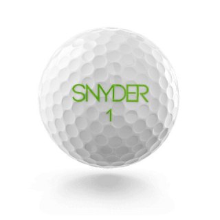 SNYDER, piłki golfowe SNY PRO (białe, zielone napisy)