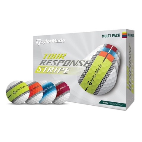 TAYLOR MADE , piłki golfowe Tour Response Stripe Multi Color (białe, 12 szt.)