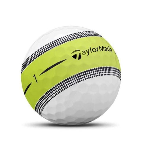 TAYLOR MADE, piłki golfowe Tour Response Stripe (biało-żółte, 12 szt.)