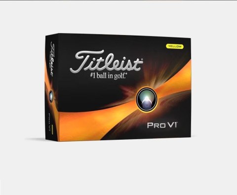 TITLEIST, piłki golfowe PRO V1 model 2023 (żółte, 12 szt.)