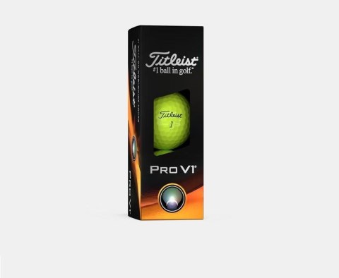 TITLEIST, piłki golfowe PRO V1 model 2023 (żółte, 12 szt.)