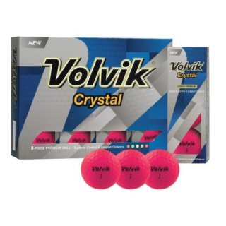 VOLVIK, piłki golfowe Crystal (różowe, 12 szt.)