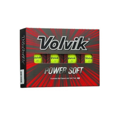 VOLVIK, piłki golfowe POWER SOFT (żółte, 12 szt.)