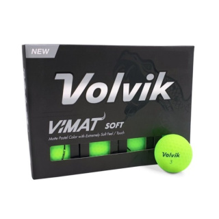 VOLVIK, piłki golfowe VIMAT Soft (zielony mat, 12 szt.)