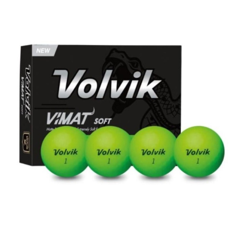 VOLVIK, piłki golfowe VIMAT Soft (zielony mat, 12 szt.)