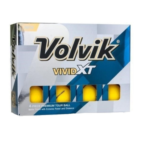 VOLVIK, piłki golfowe VIVID XT (żółty mat, 12 szt.) VOLVIK, piłki golfowe VIVID XT (żółty mat, 12 szt.)