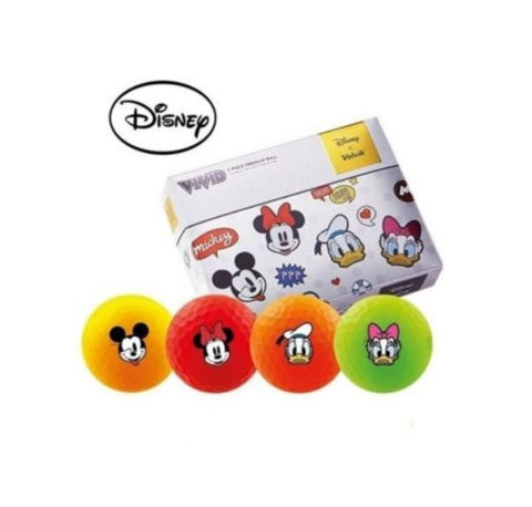 VOLVIK, piłki golfowe, zestaw prezentowy DISNEY Mickey and Friends Pack