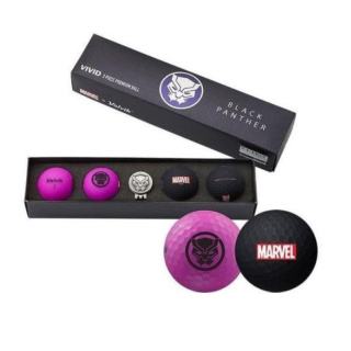 VOLVIK, piłki golfowe zestaw prezentowy MARVEL BLACK PANTHER, Pack