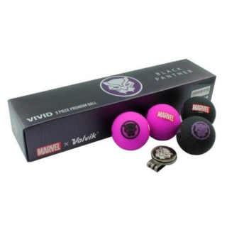 VOLVIK, piłki golfowe zestaw prezentowy MARVEL BLACK PANTHER, Pack